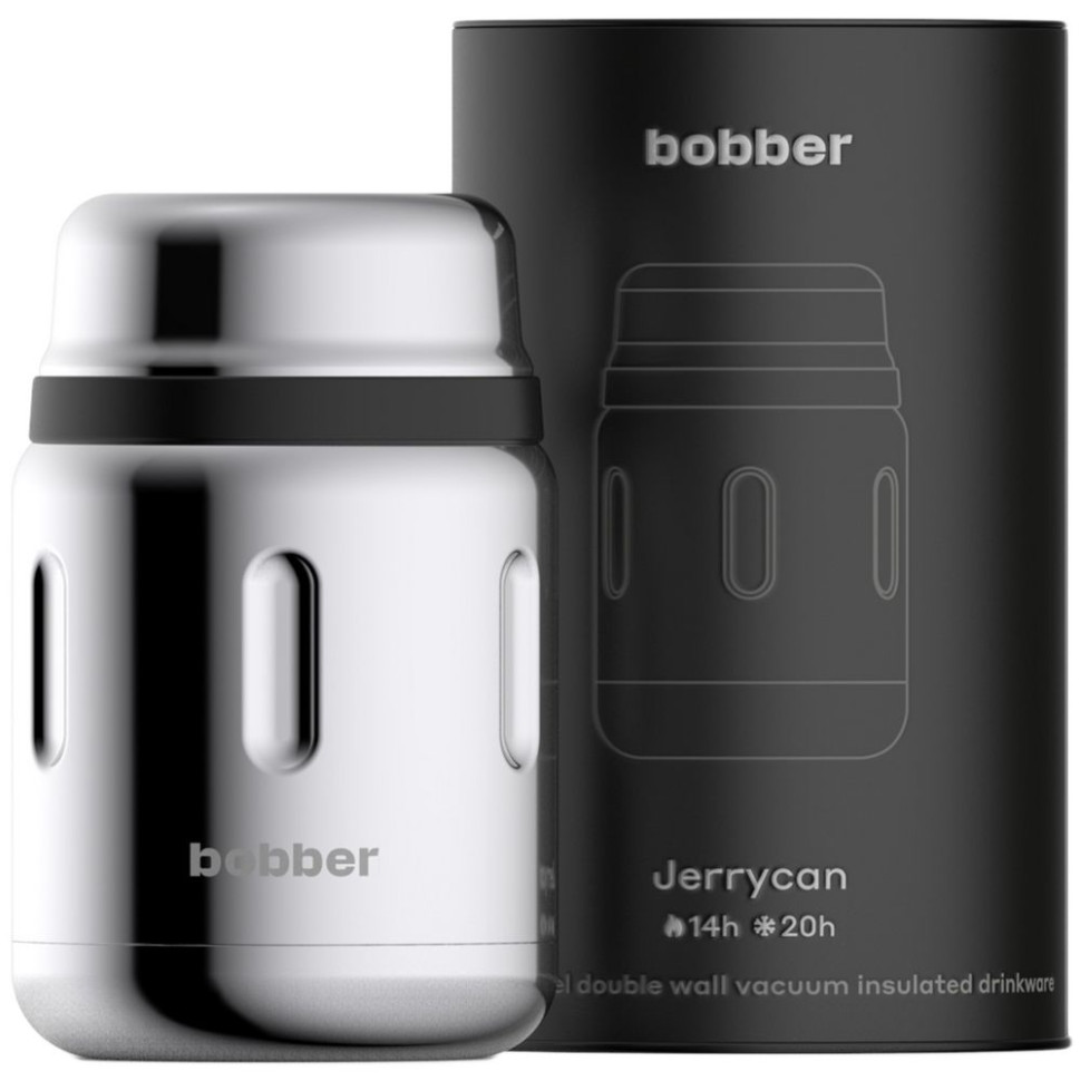 Термос для еды Jerrycan 700, вакуумный, стальной зеркальный Термос для еды Jerrycan 700, вакуумный, стальной зеркальный