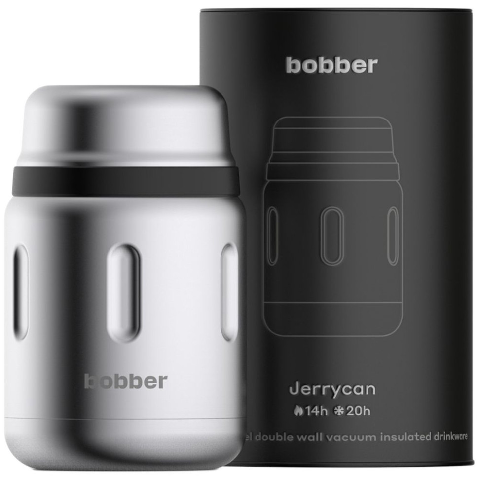 Термос для еды Jerrycan 700, вакуумный, стальной матовый Термос для еды Jerrycan 700, вакуумный, стальной матовый