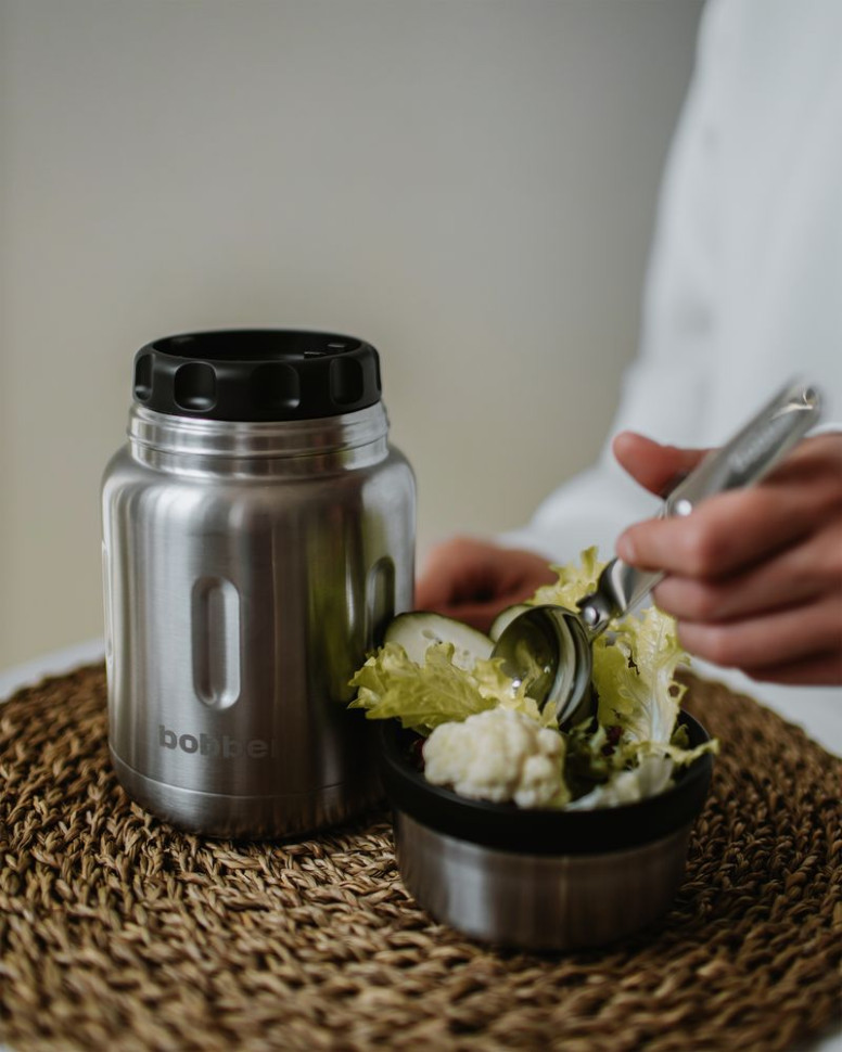 Термос для еды Jerrycan 700, вакуумный, стальной матовый Термос для еды Jerrycan 700, вакуумный, стальной матовый