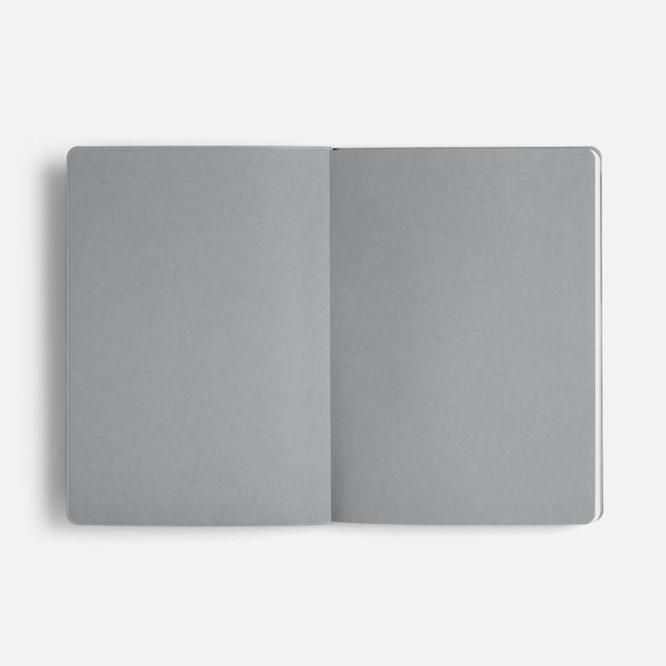 Ежедневник Doppio, недатированный, черный с серым