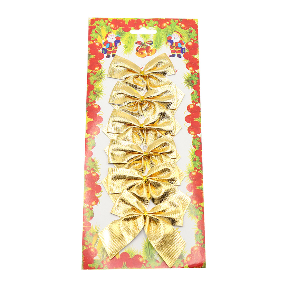 Набор рождественских бантов, 6 шт. Набор рождественских бантов, 6 шт.