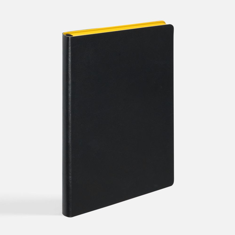 Ежедневник Doppio, недатированный, черный с желтым Ежедневник Doppio, недатированный, черный с желтым