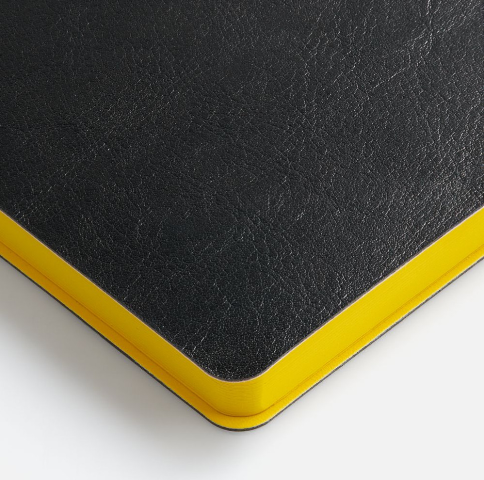 Ежедневник Doppio, недатированный, черный с желтым Ежедневник Doppio, недатированный, черный с желтым