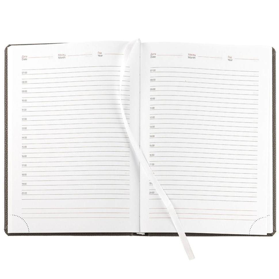 Ежедневник Sagrin, недатированный, темно-серый