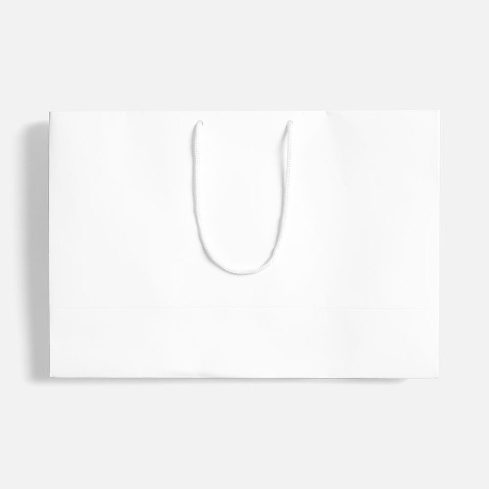 Пакет бумажный с ламинацией Lami Tote M, белый Пакет бумажный с ламинацией Lami Tote M, белый