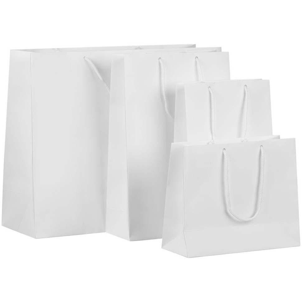 Пакет бумажный с ламинацией Lami Tote L, белый Пакет бумажный с ламинацией Lami Tote L, белый