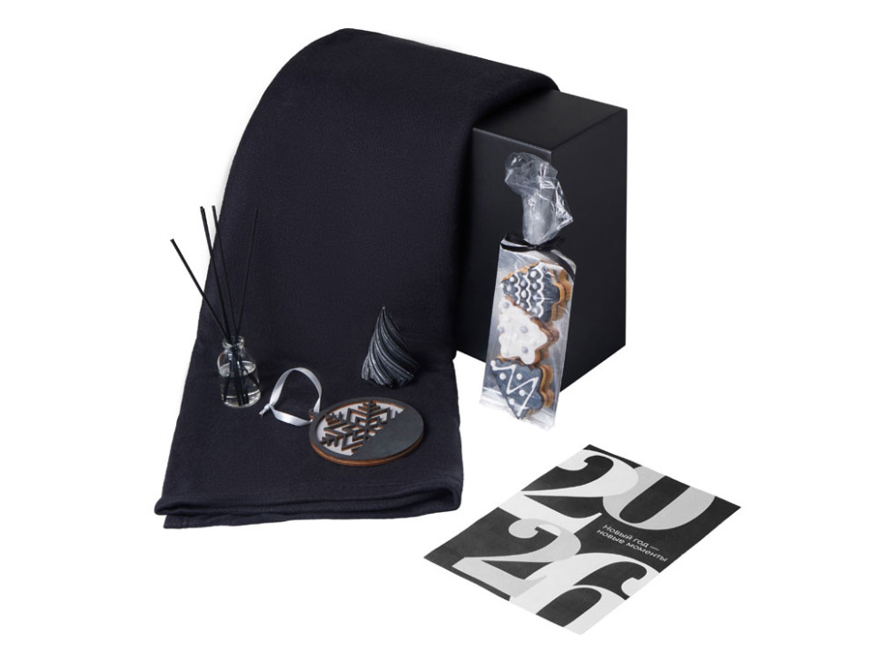 Подарочный набор Re:Home с пледом, свечой и диффузором