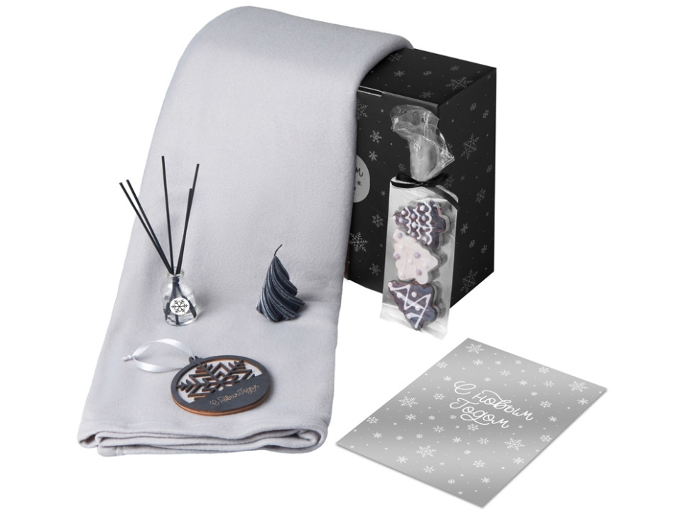 Подарочный набор Re:Home с пледом, свечой и диффузором