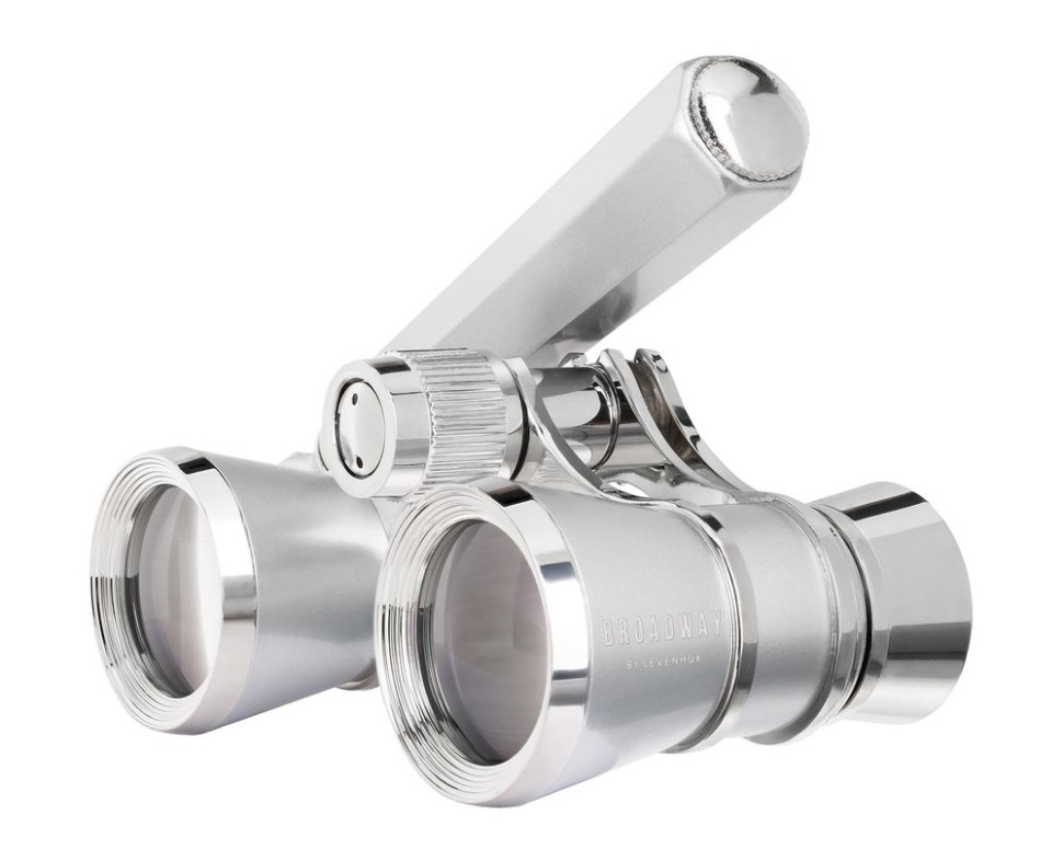 Театральный бинокль-лорнет Broadway 325E, серебристый