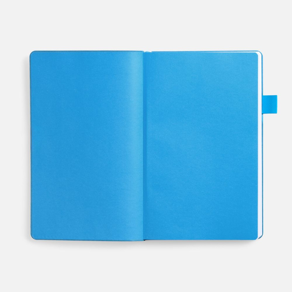 Ежедневник White Shall, недатированный, бело-голубой