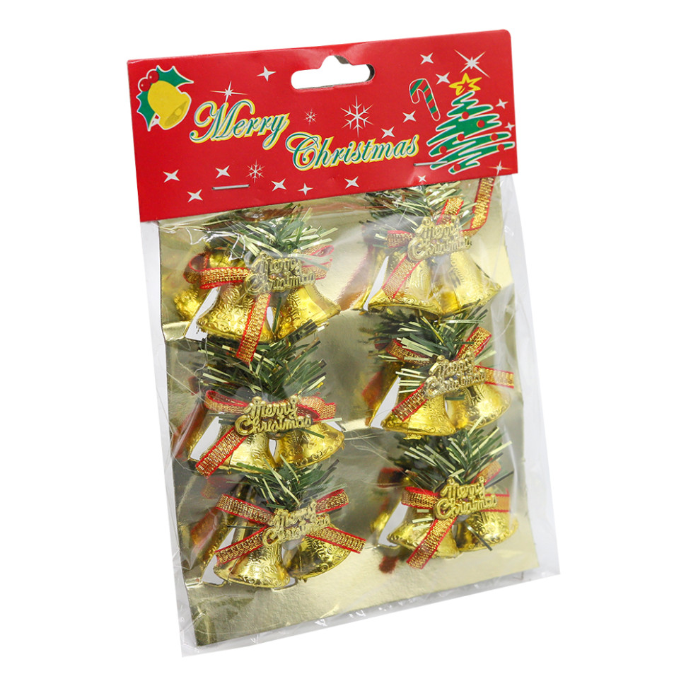 Набор пластиковых колокольчиков C Рождеством Набор пластиковых колокольчиков C Рождеством