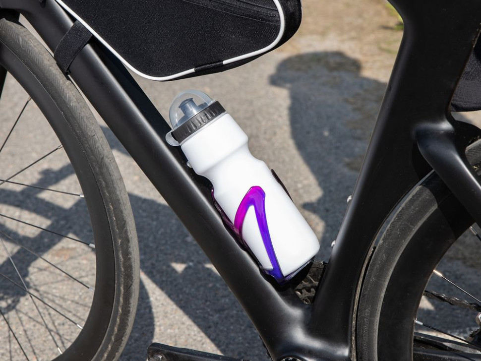 Бутылка для велосипеда Bikescape, белая с синим