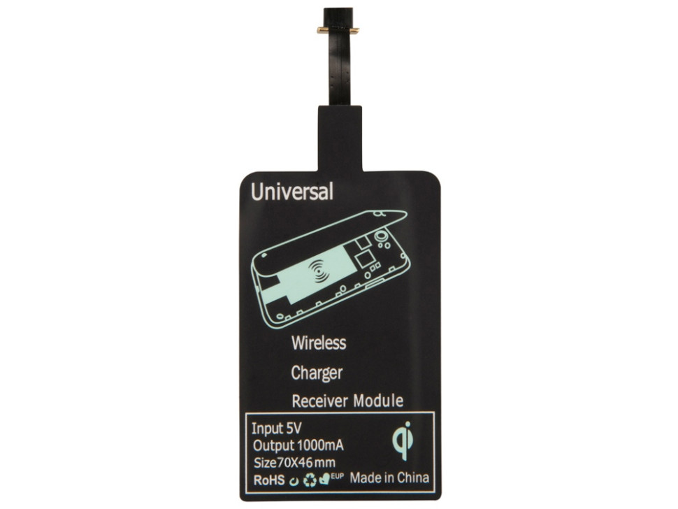 Приёмник Qi для беспроводной зарядки телефона, Micro USB Приёмник Qi для беспроводной зарядки телефона, Micro USB