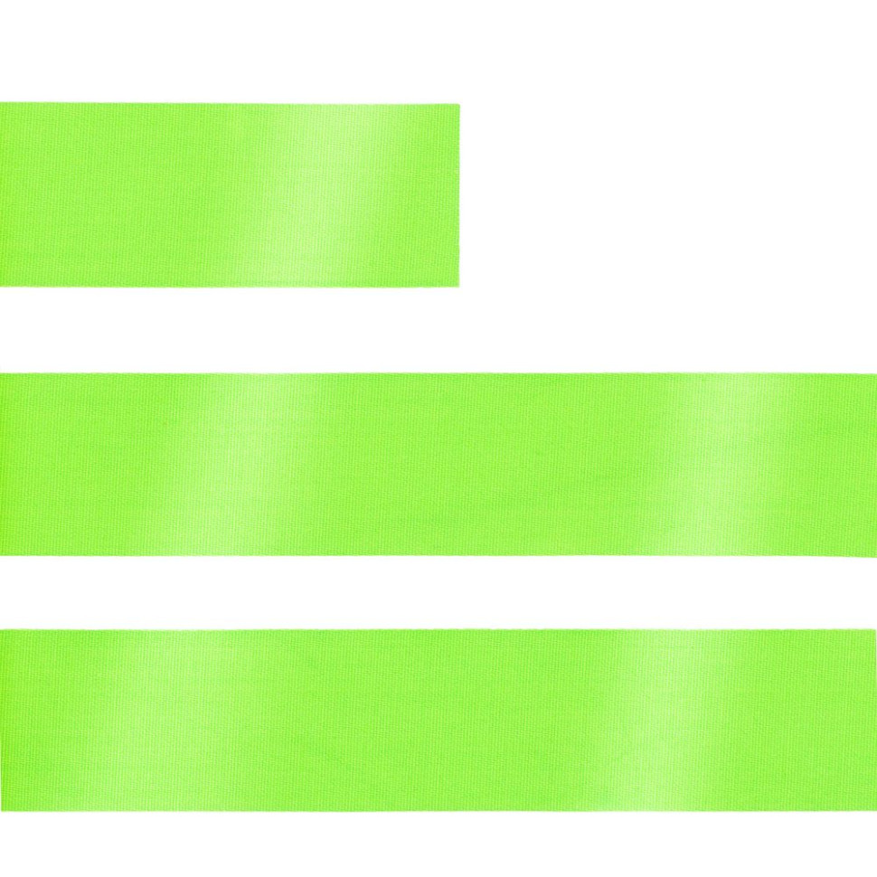 Лента сатиновая Satin 20 XXL, зеленый неон, 210 см