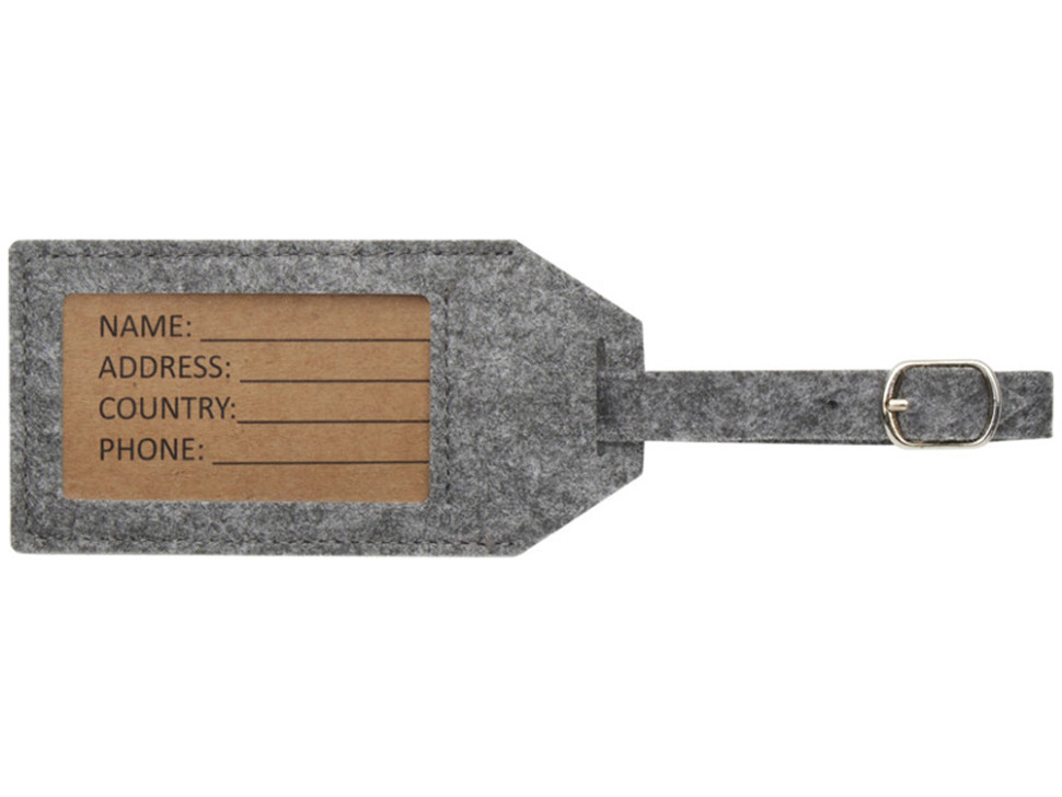Багажная бирка из RPET-фетра Tie Багажная бирка из RPET-фетра Tie