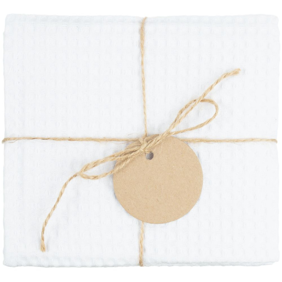 Набор кухонных полотенец Good Wipe, белый с белым Набор кухонных полотенец Good Wipe, белый с белым