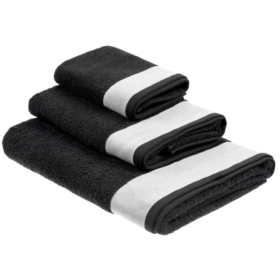 Полотенце Etude ver.2, малое, черное Полотенце Etude ver.2, малое, черное