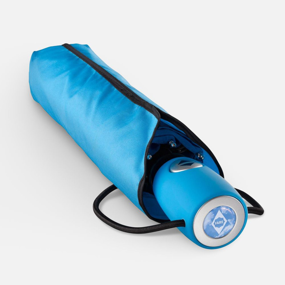 Зонт складной AOC, голубой Зонт складной AOC, голубой