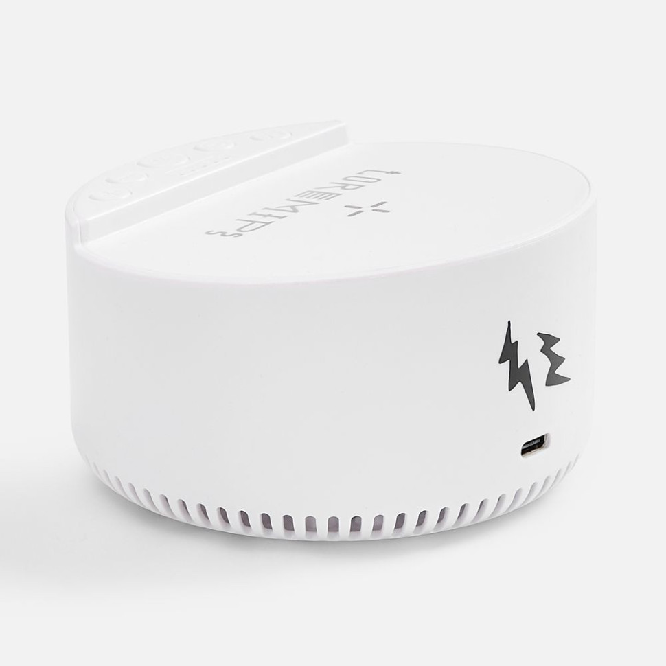 Bluetooth-колонка с беспроводной зарядкой relaxTime, белая
