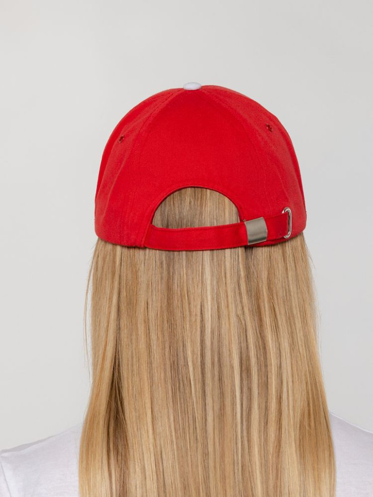 Бейсболка Honor, красная с белым кантом Бейсболка Honor, красная с белым кантом