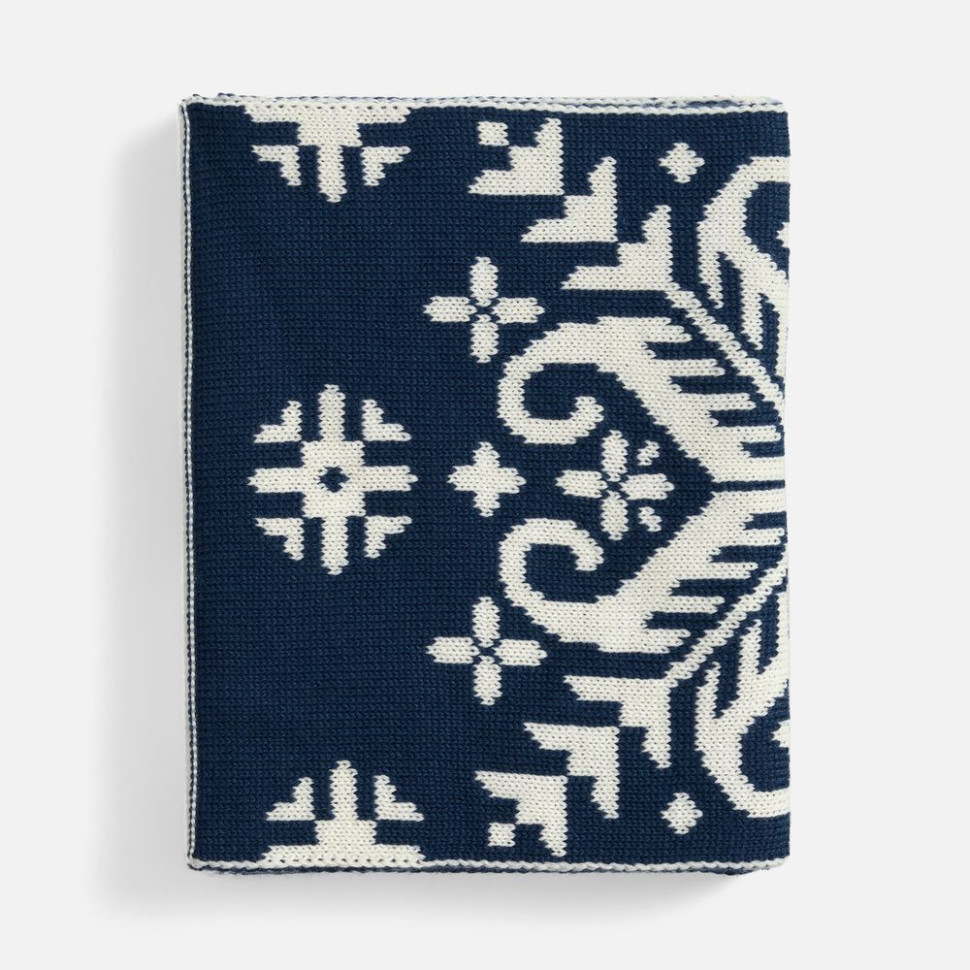 Шарф Wintertude L, синий с белым Шарф Wintertude L, синий с белым