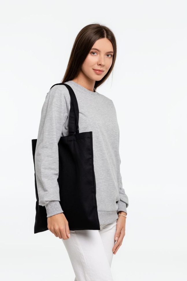 Сумка для покупок с регулируемыми ручками Leta, черная Сумка для покупок с регулируемыми ручками Leta, черная