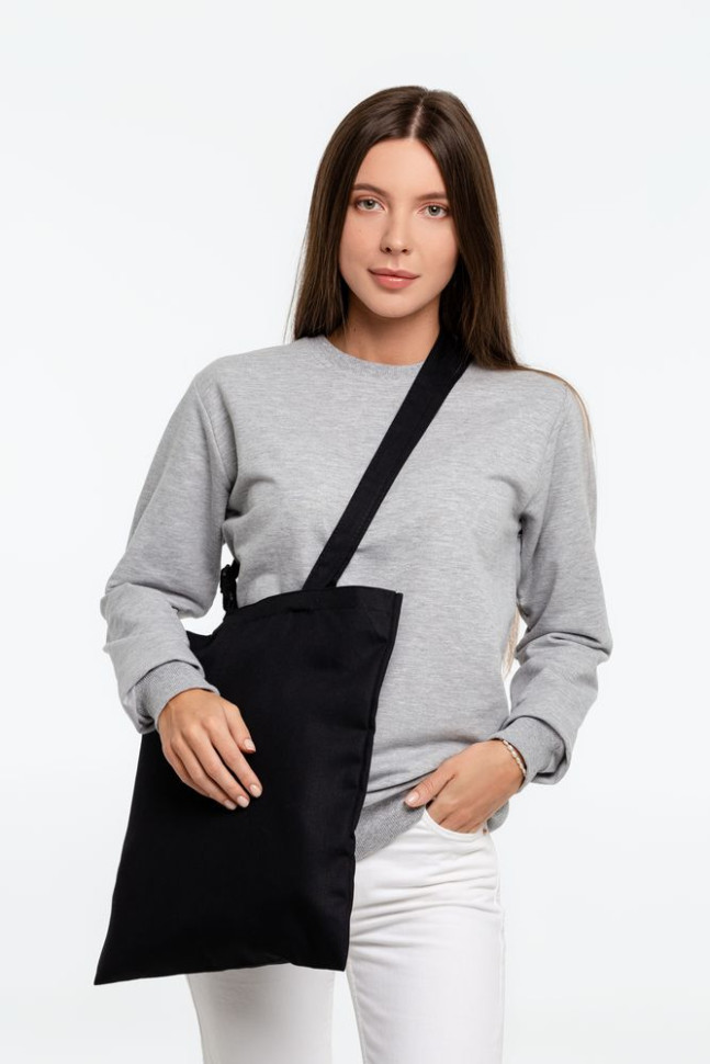 Сумка для покупок с регулируемыми ручками Leta, черная Сумка для покупок с регулируемыми ручками Leta, черная