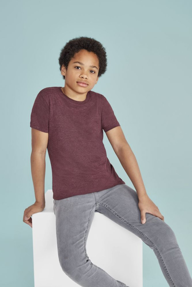 Футболка детская Regent Fit Kids, черная Футболка детская Regent Fit Kids, черная