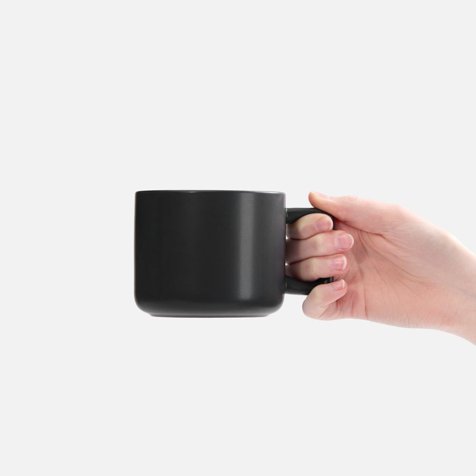 Чашка Jumbo в коробке матовая, черная Чашка Jumbo в коробке матовая, черная