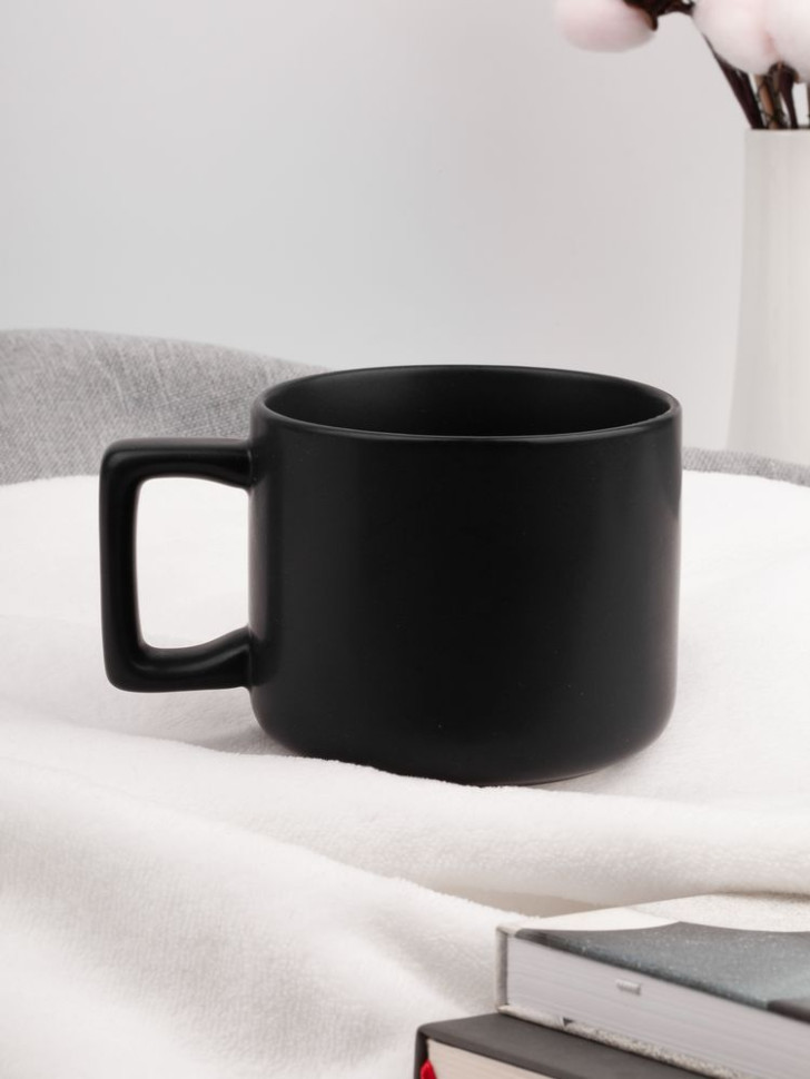 Чашка Jumbo в коробке матовая, черная Чашка Jumbo в коробке матовая, черная