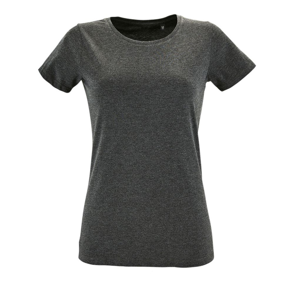 Футболка женская Regent Fit Women, черный меланж Футболка женская Regent Fit Women, черный меланж