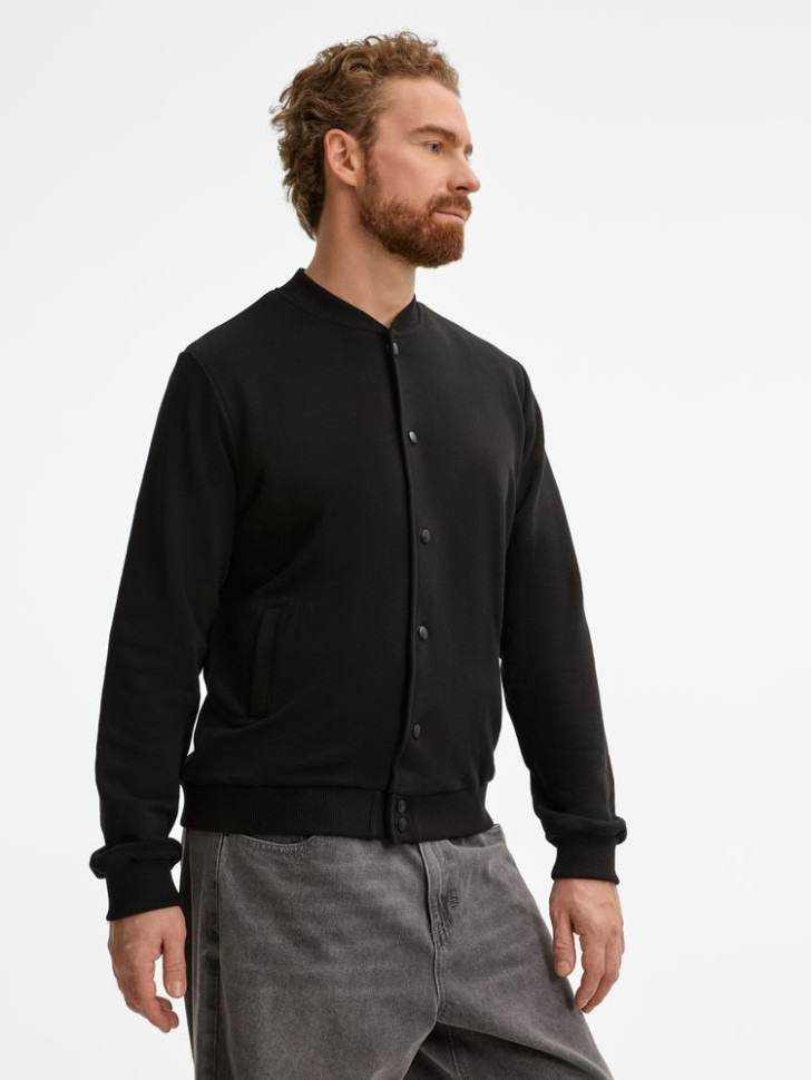 Бомбер унисекс Nuppu, черный