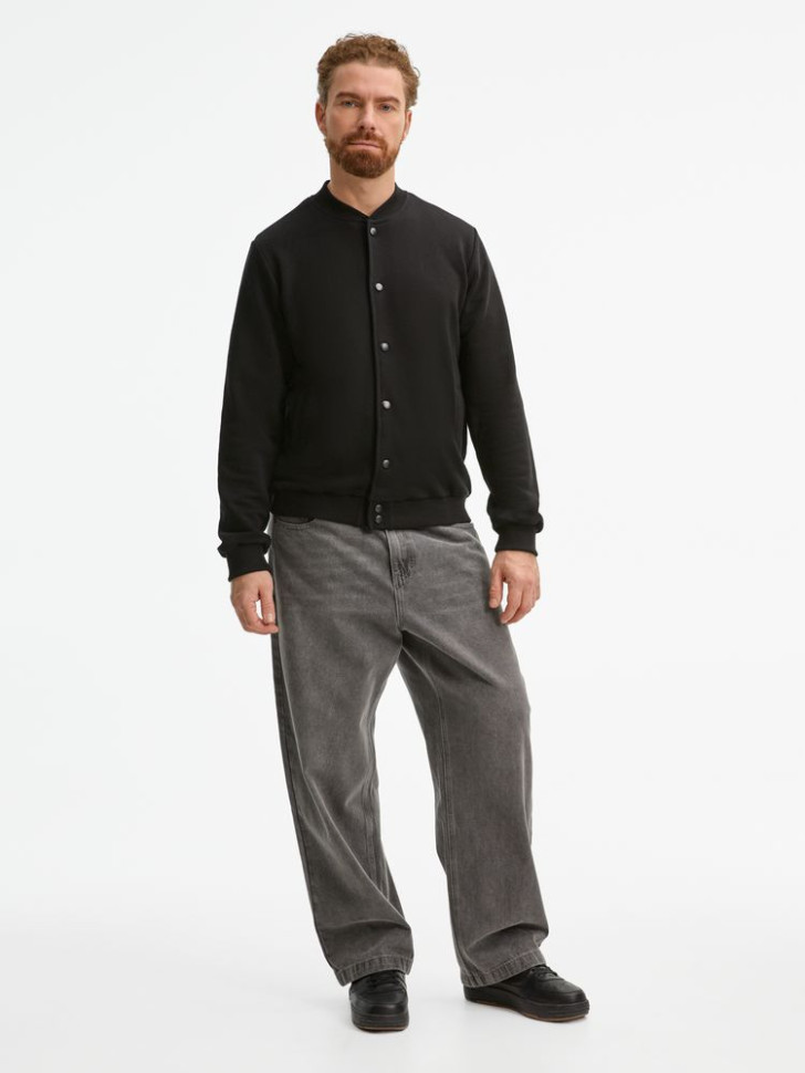 Бомбер унисекс Nuppu, черный