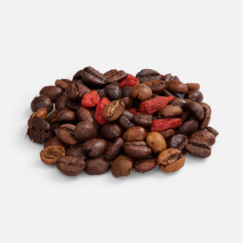 Кофе в зернах Coffeedence, с ягодами годжи