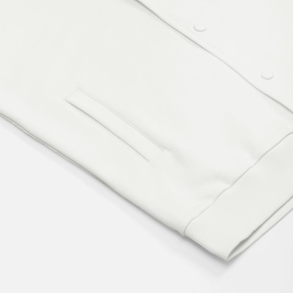 Бомбер унисекс Nuppu, молочно-белый