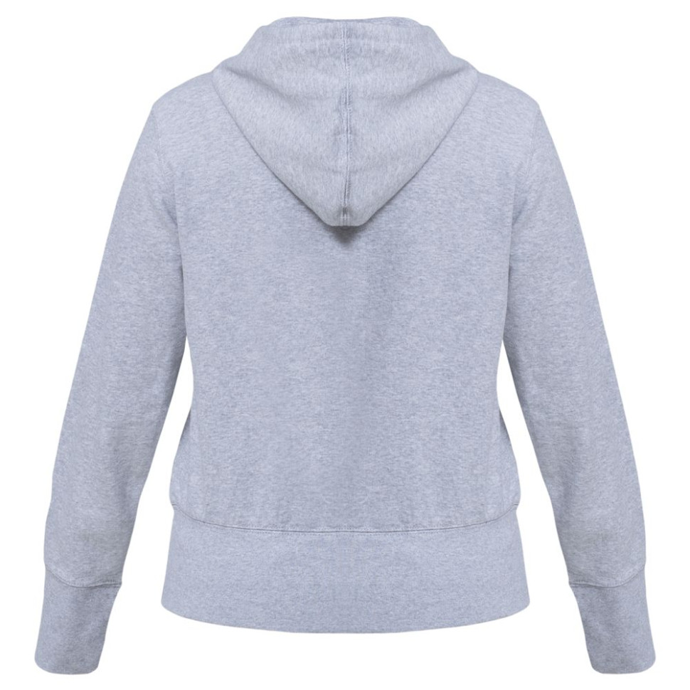 Толстовка женская Hooded Full Zip серый меланж