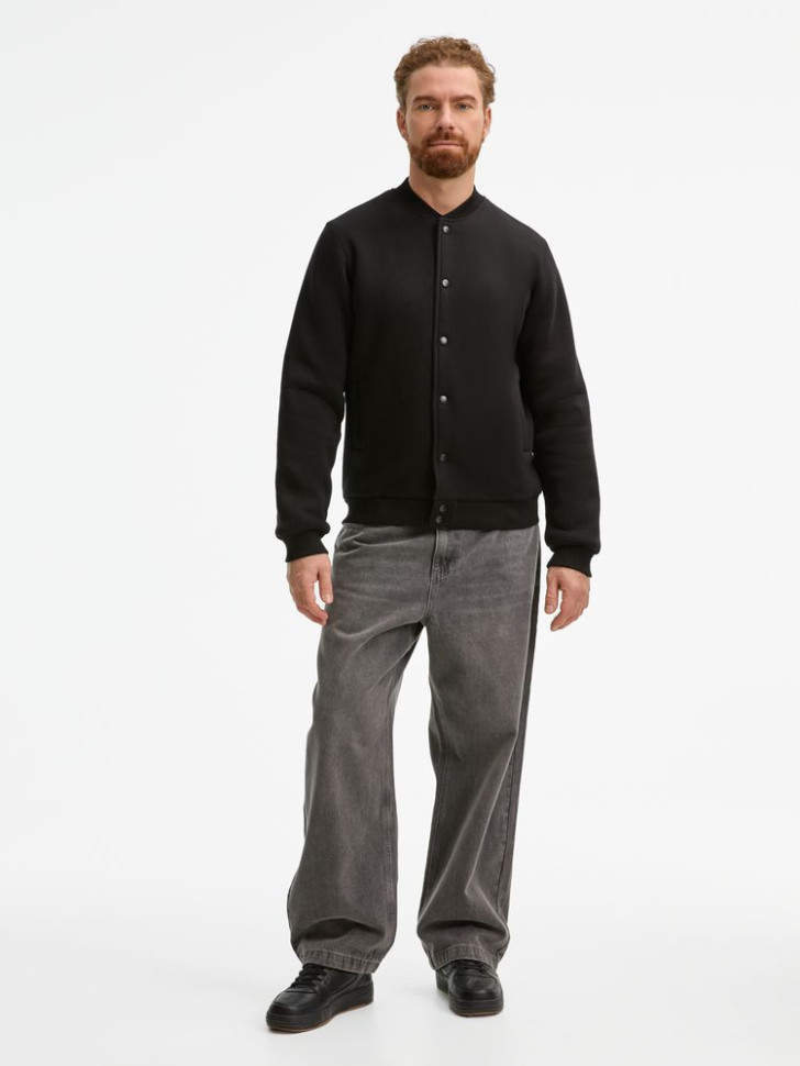 Бомбер унисекс AtmosWear, черный