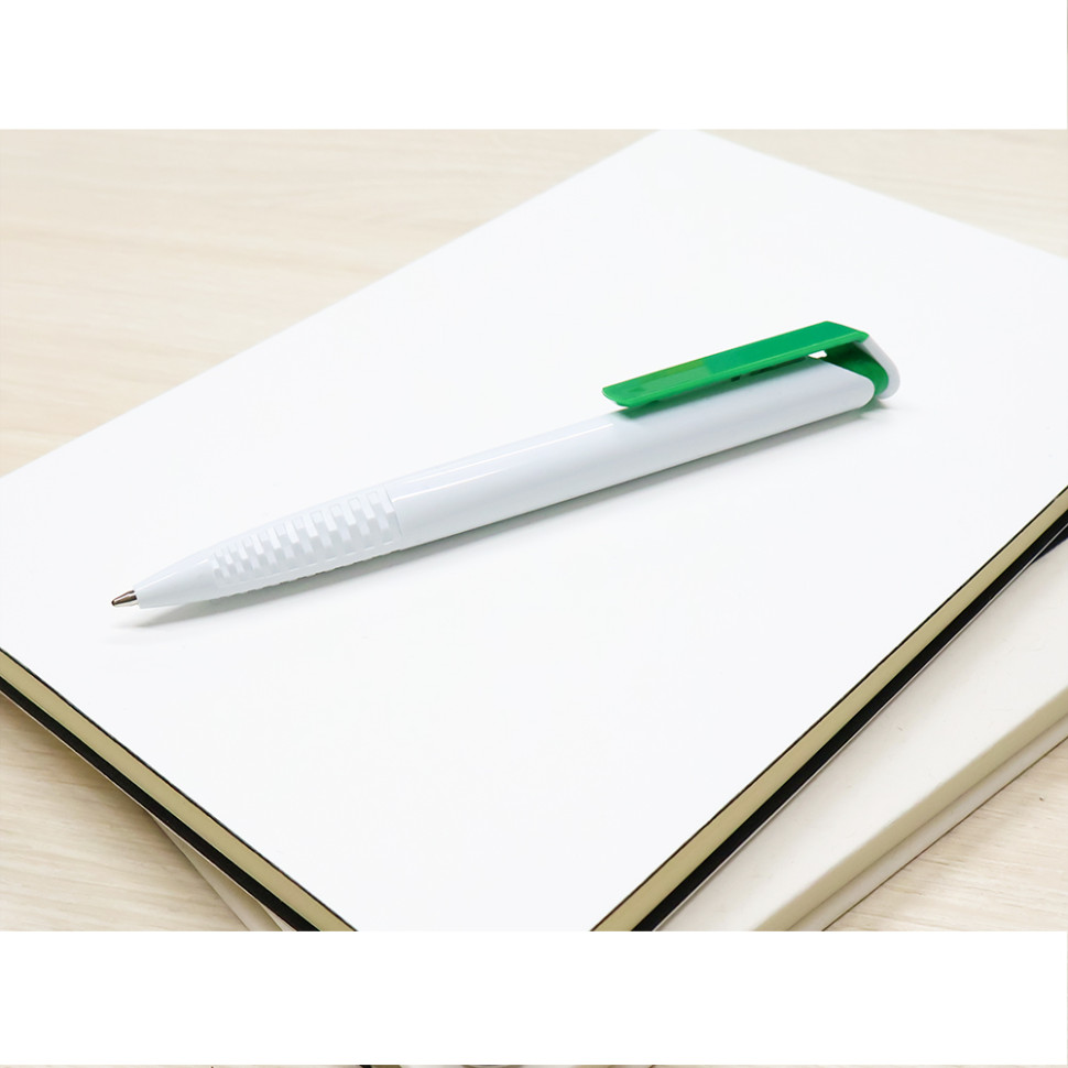 Ручка пластиковая Accent, зелёная Ручка пластиковая Accent, зелёная