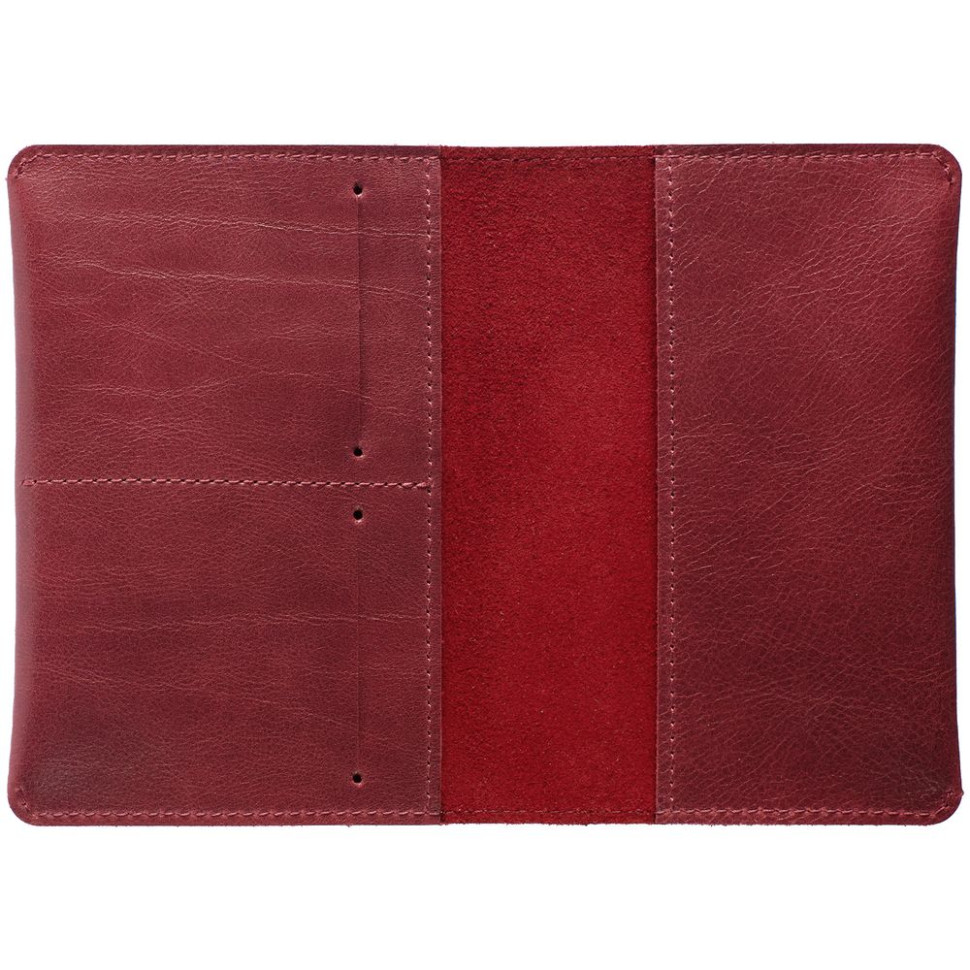 Обложка для паспорта Apache, ver.2, темно-красная Обложка для паспорта Apache, ver.2, темно-красная