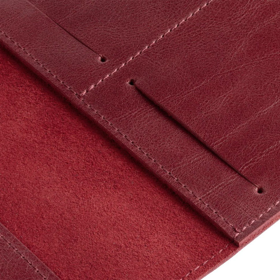 Обложка для паспорта Apache, ver.2, темно-красная Обложка для паспорта Apache, ver.2, темно-красная