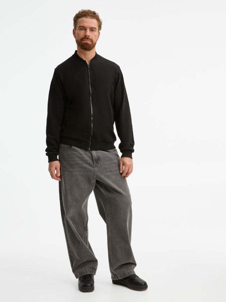 Бомбер унисекс Townie, черный