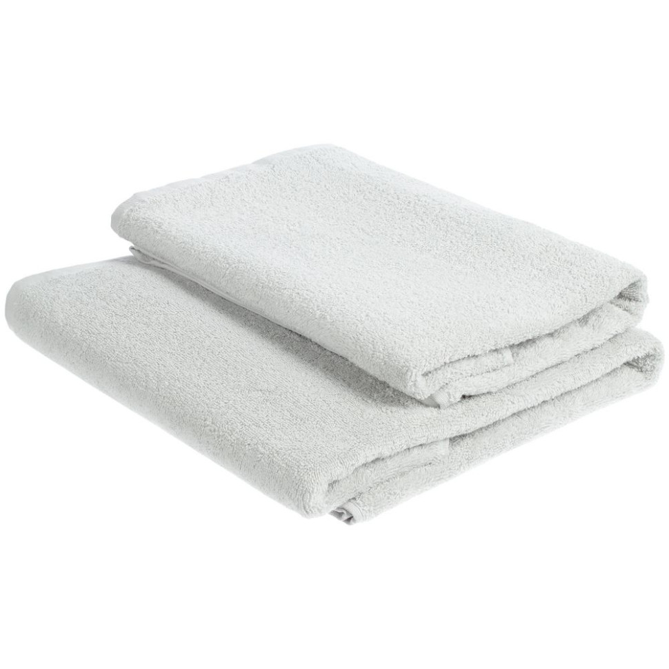 Полотенце махровое «Кронос», большое, светло-серое Полотенце махровое «Кронос», большое, светло-серое