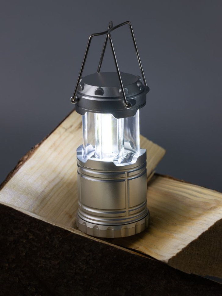 Кемпинговый фонарь Lindau, серебристый Кемпинговый фонарь Lindau, серебристый