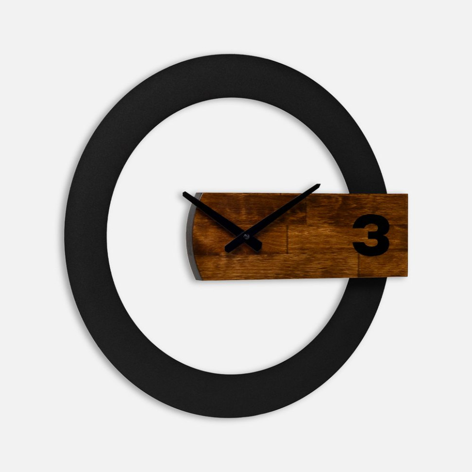 Часы TimeLord, черные с коричневым