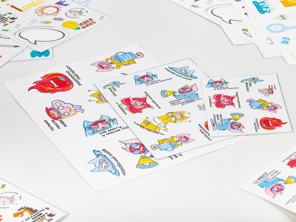 Наклейки UV-DTF Stiker Pack на заказ, M