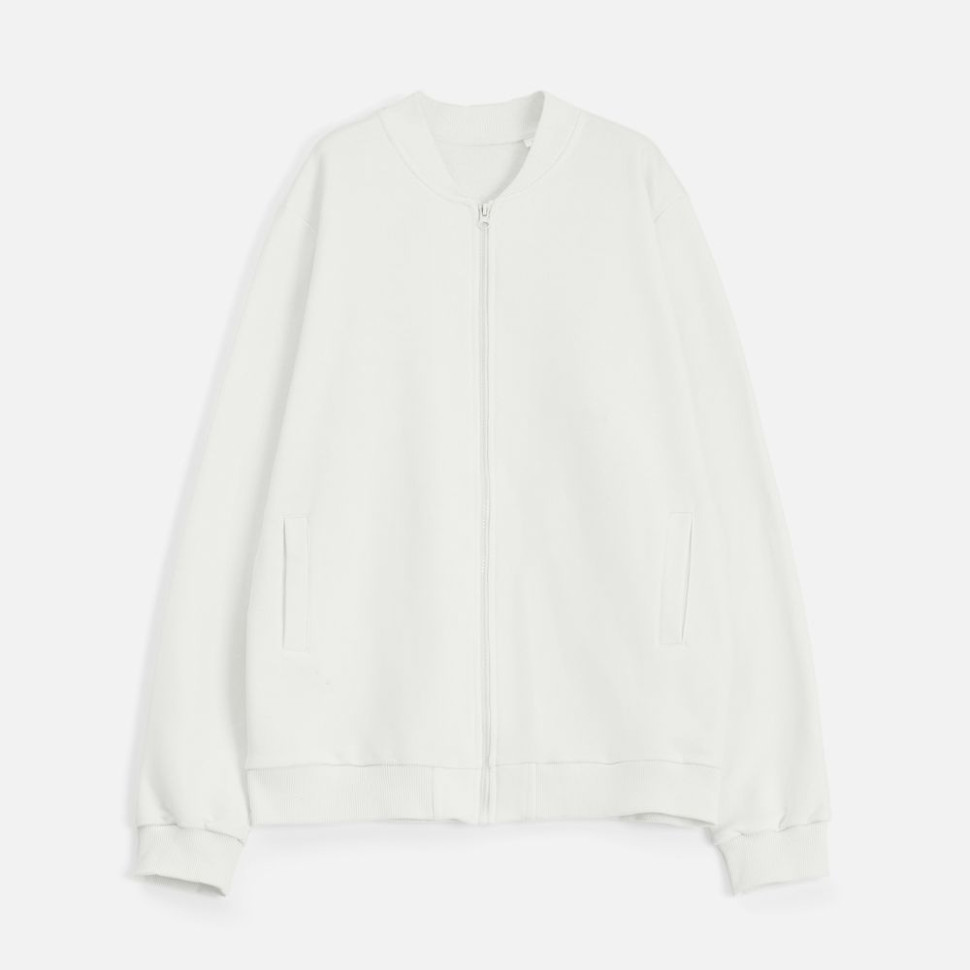 Бомбер унисекс Townie, молочно-белый