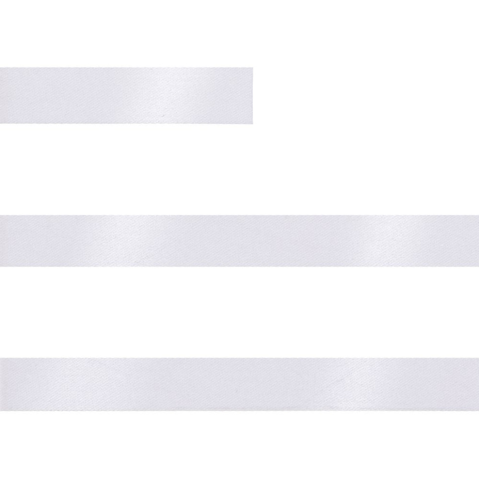 Лента сатиновая Satin 10 S, белая, 40 см