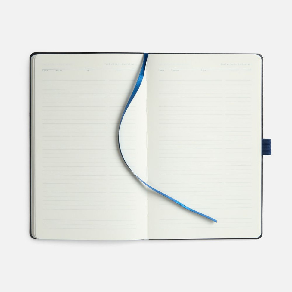 Ежедневник Lungo, недатированный, темно-синий Ежедневник Lungo, недатированный, темно-синий