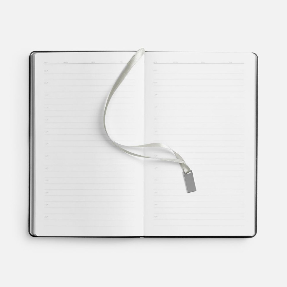 Ежедневник Petrus, недатированный, черный с серебром Ежедневник Petrus, недатированный, черный с серебром