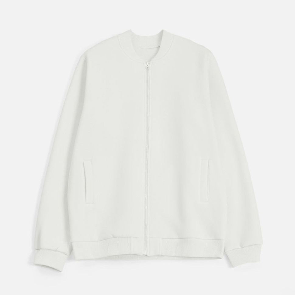 Бомбер унисекс Estado, молочно-белый